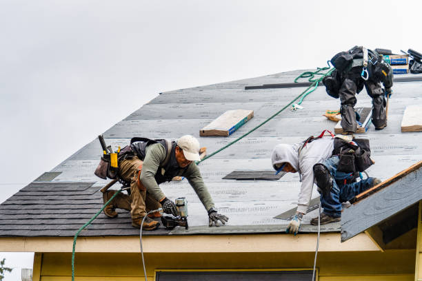 Professional Gutter Installation technician working in Mitchellville, IA